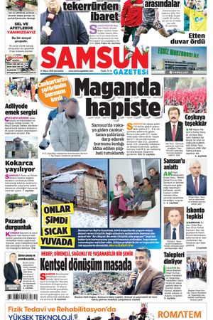21 Mayıs Çarşamba Samsun Gazetesi