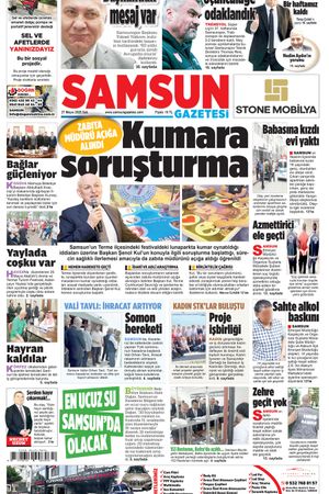 Samsun Gazetesi 27 Mayıs Salı