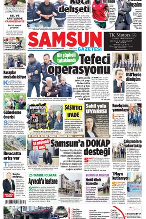 30 Nisan Çarşamba Samsun Gazetesi