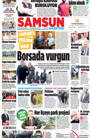Samsun Gazetesi 29 Mayıs Perşembe