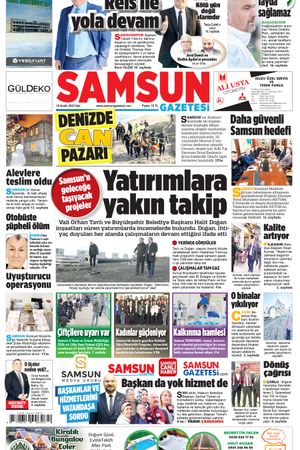 16 Aralık Salı Samsun Gazetesi