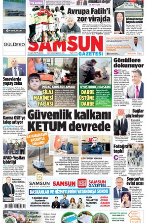 11 Aralık Perşembe Samsun Gazetesi