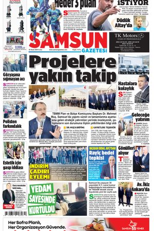 30 Ocak Cuma Samsun Gazetesi
