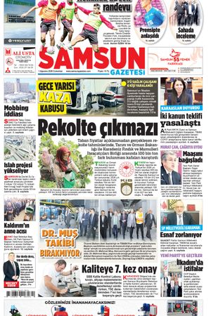 1 Ağustos Cumartesi