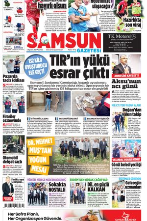 3 Ağustos Pazartesi