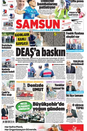 8 Ağustos Cumartesi