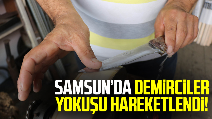 Samsun'da Kurban Bayramı’na sayılı günler kala vatandaşlar tanesi 170 liraya kadar çıkan sıfır bıçaklar yerine eski bıçaklarını 10 TL’ye biletmeyi tercih ediyor.