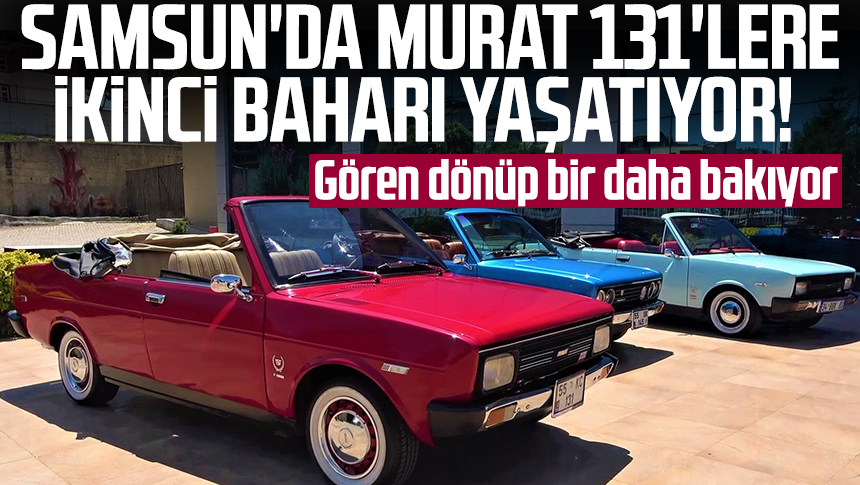 Samsun’da yaşayan 44 yaşındaki Ömer Kurt, eski model “Murat 131” otomobilleri restore ederek ikinci baharını yaşatıyor. Üstü açık şekilde yeni bir görünüme kavuşan otomobiller oldukça dikkat çekiyor.