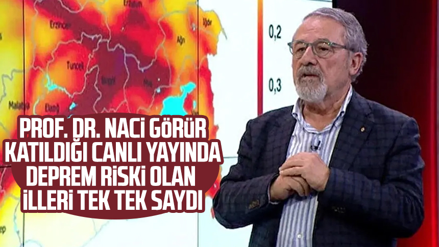 Prof. Dr. Naci Görür Katıldığı Canlı Yayında Deprem Riski Olan Illeri ...