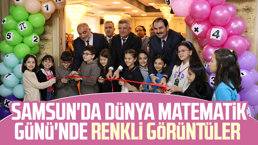 Samsun'da Dünya Matematik Günü dolayısıyla çocuklara matematiği sevdiren etkinlikler gerçekleştirildi.