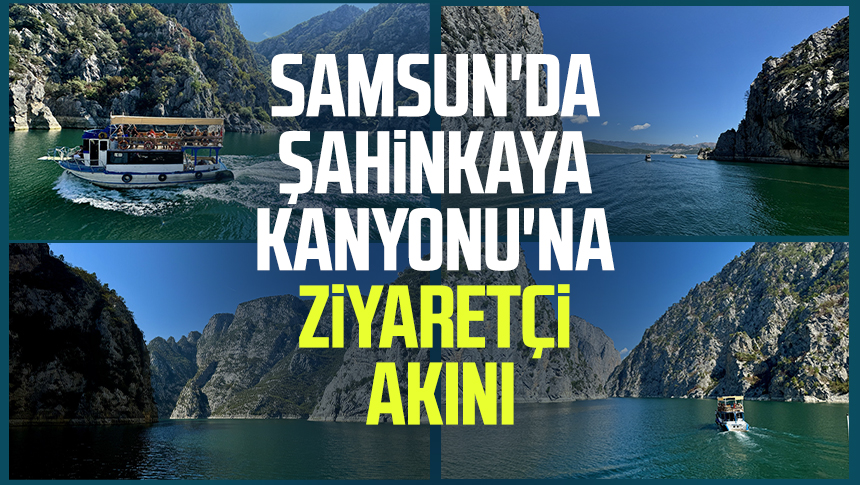 Samsun'da Şahinkaya Kanyonu'na ziyaretçi akını