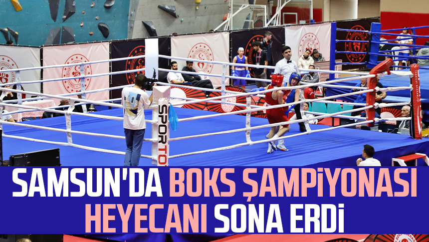 Samsun'da boks şampiyonası heyecanı sona erdi