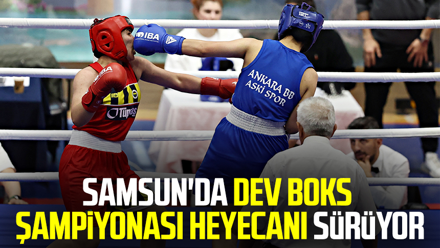 Samsun'da dev boks şampiyonası heyecanı sürüyor