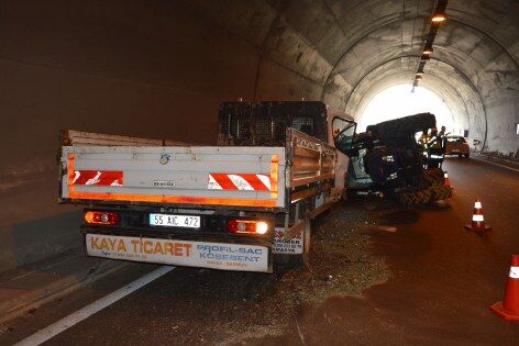 Samsun'da tünelde kaza! 1'i ağır 2 yaralı