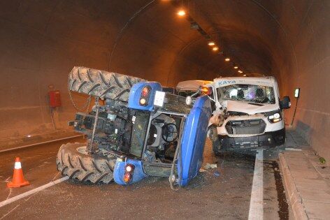 Samsun'da tünelde kaza! 1'i ağır 2 yaralı