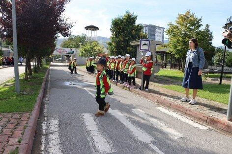 Samsun'da minikler trafikle tanışıyor!