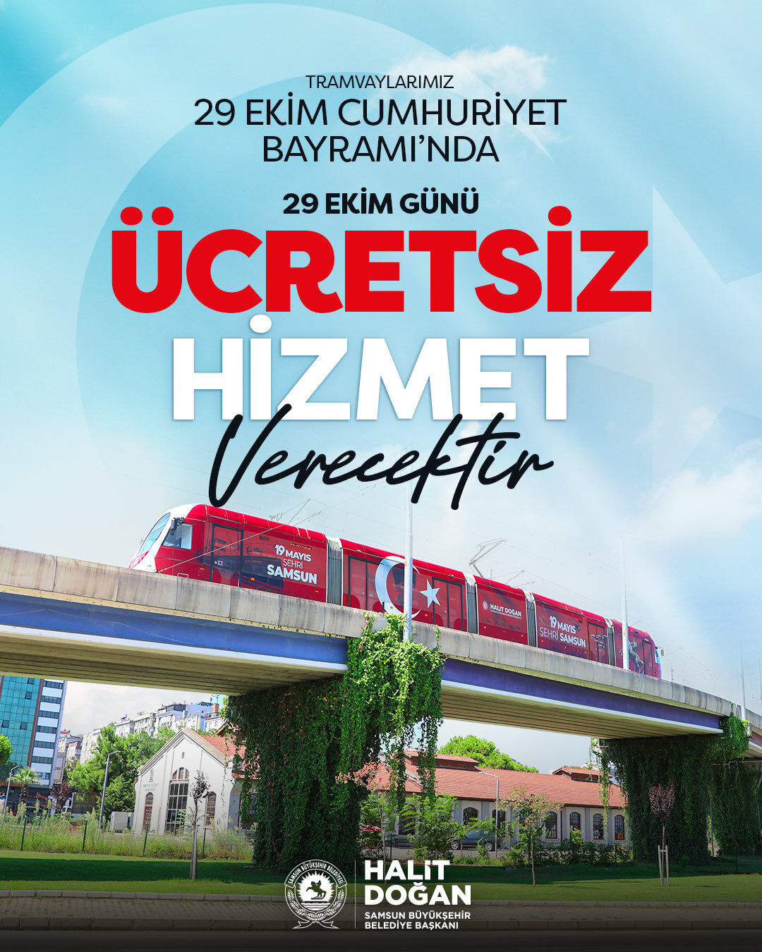 Samsun Büyükşehir'den ücretsiz ulaşım müjdesi! 