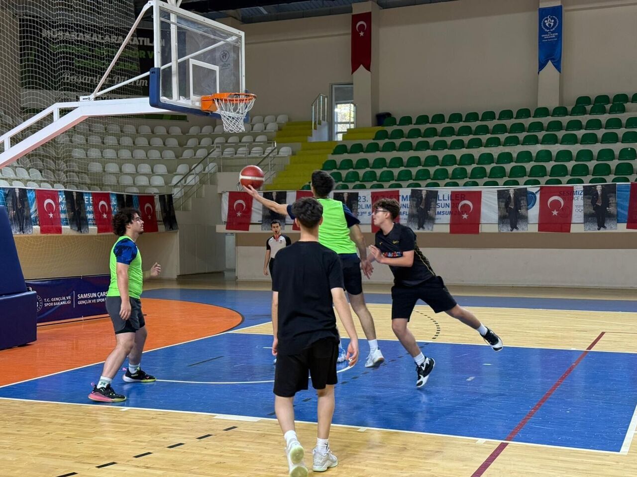 Samsun'da 3x3'te kıran kırana mücadele