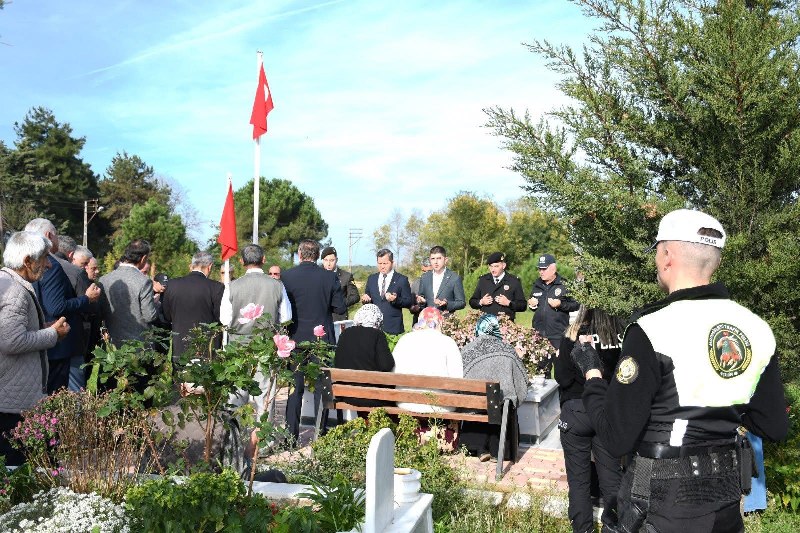 Samsunlu şehit polis Yusuf Ceylan, mezarı başında anıldı