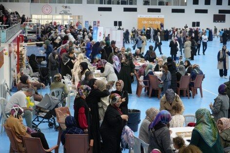 Samsun’da Gazze için hayır çarşısına büyük ilgi