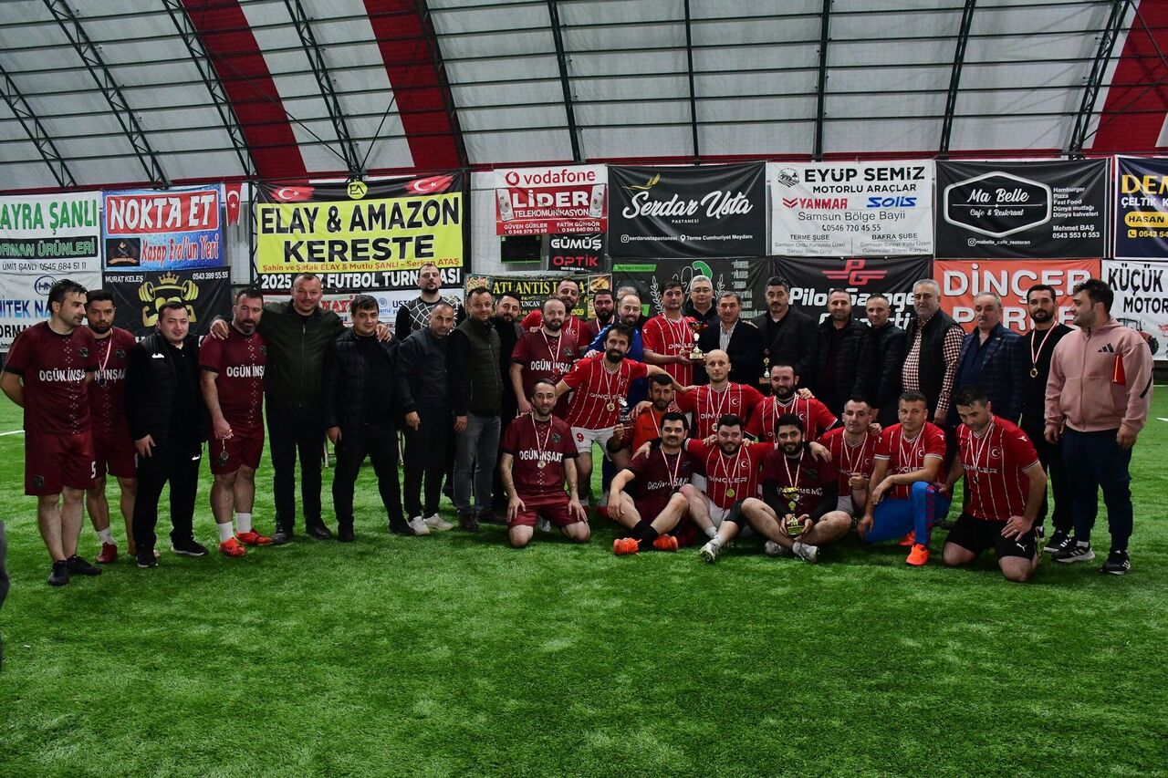 Terme'de futbol turnuvası sosyal sorumlulukla taçlandı