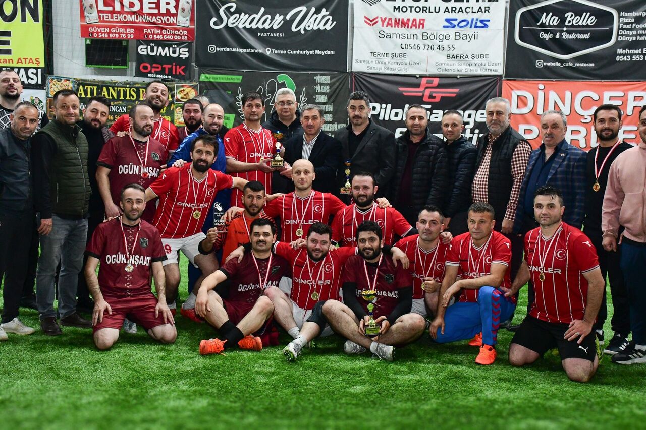 Terme'de futbol turnuvası sosyal sorumlulukla taçlandı