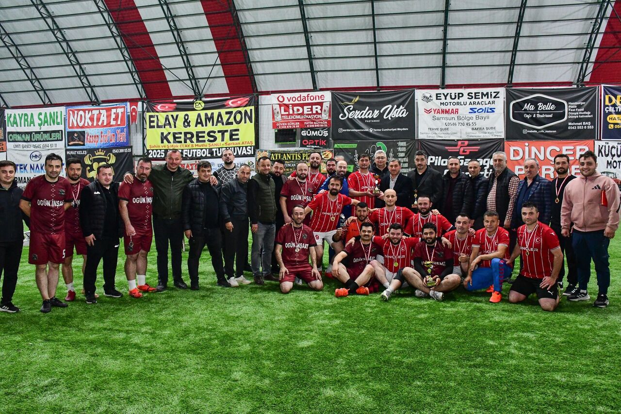 Terme'de futbol turnuvası sosyal sorumlulukla taçlandı