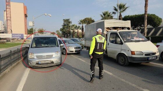 Samsun'da "Bana ceza yazmıyorlar" dedi, çifte cezayı yedi!