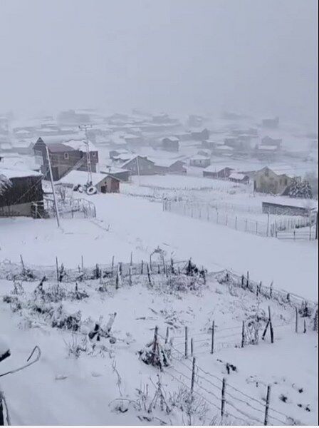 Karadeniz' mevsimin ilk karı düştü! Yollar kapandı