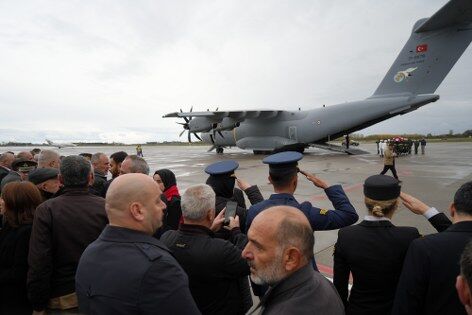 Şehit Emre Altıok'un naaşı memleketi Samsun'da
