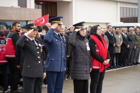 Şehit Emre Altıok'un naaşı memleketi Samsun'da