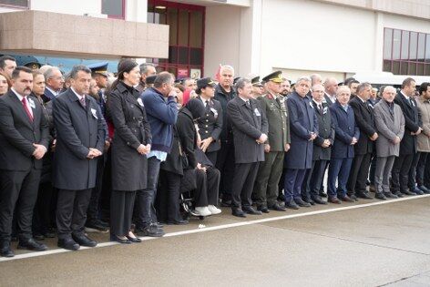 Şehit Emre Altıok'un naaşı memleketi Samsun'da