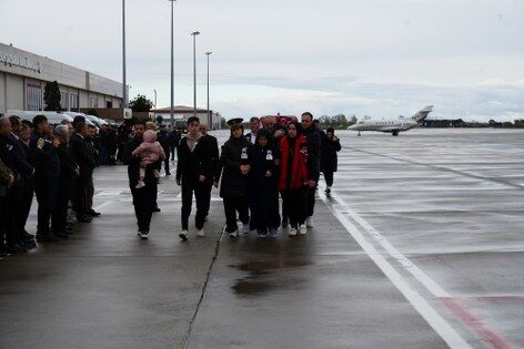 Şehit Emre Altıok'un naaşı memleketi Samsun'da