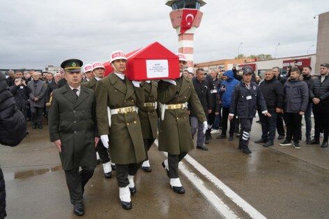 Şehit Emre Altıok'un naaşı memleketi Samsun'da