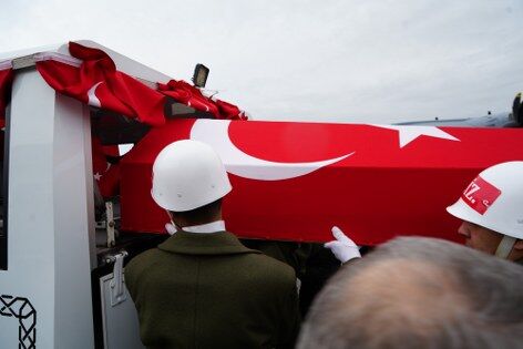 Şehit Emre Altıok'un naaşı memleketi Samsun'da