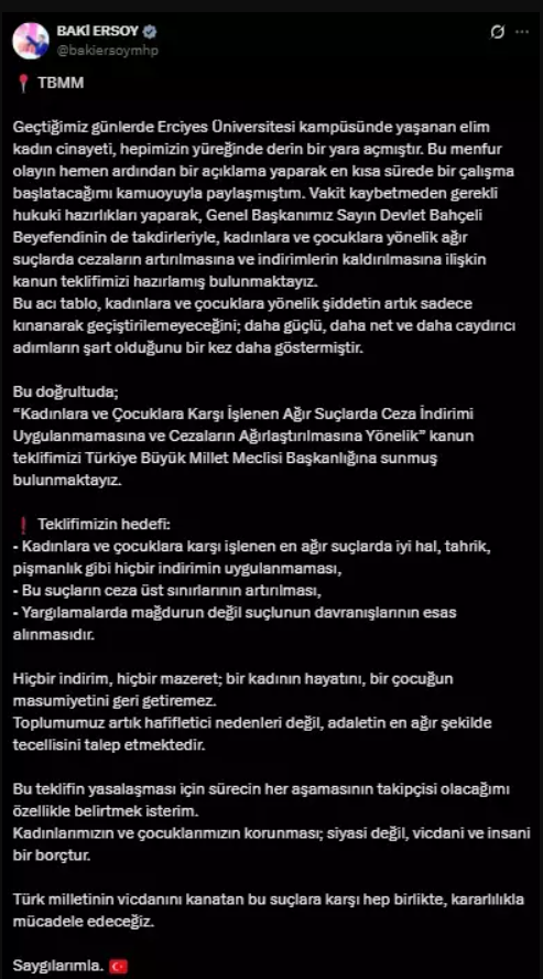 Bahçeli onay verdi, MHP Meclis'e sundu! O suçlarda cezalar artıyor