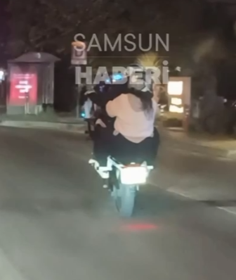 Samsun trafikte tehlike: Kural ihlaline af yok