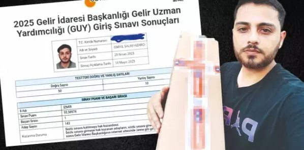 KPSS birincisi böyle görüntülendi