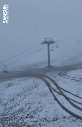 Meteoroloji uyarı yapmıştı: Samsun'da kar yağdı 