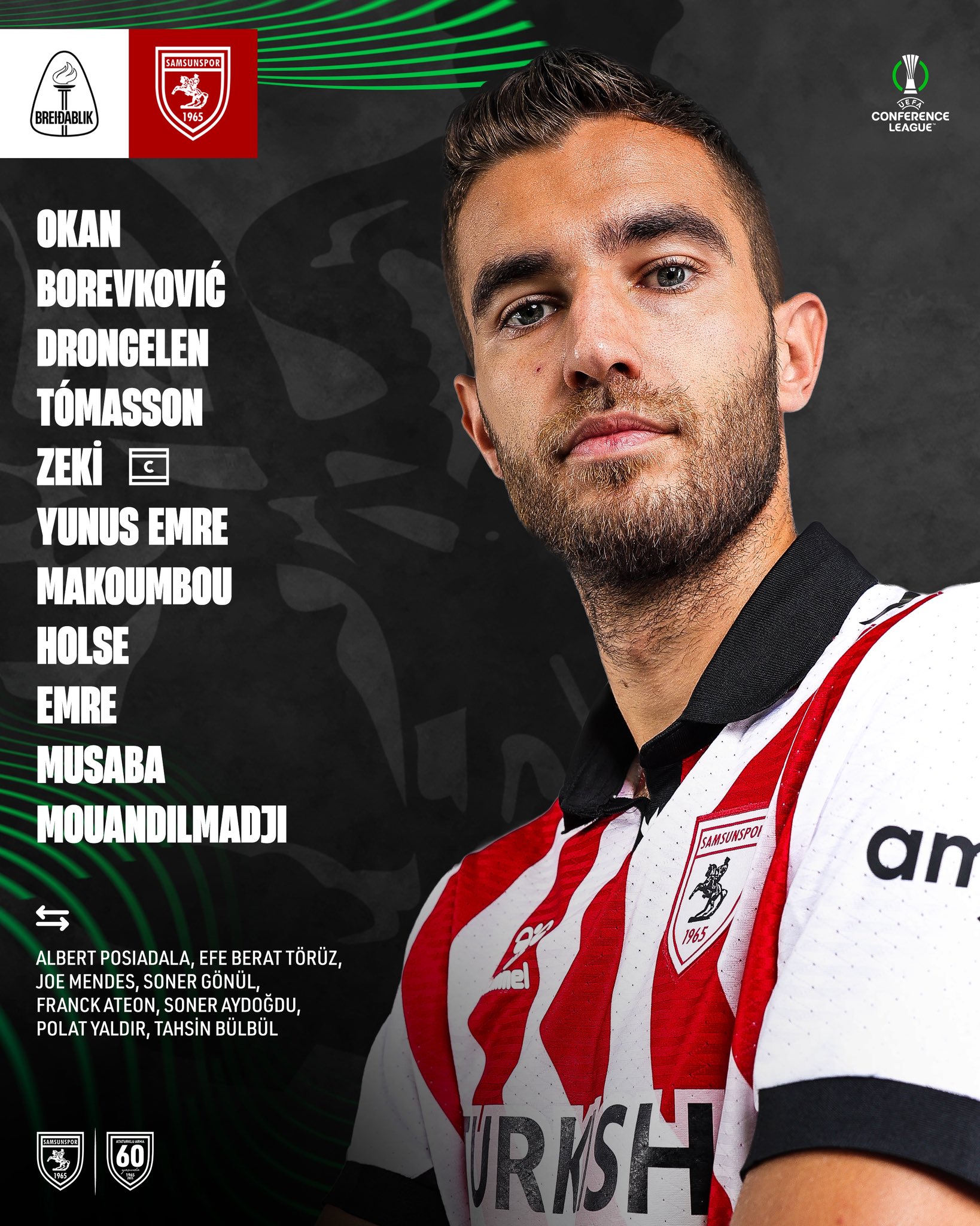 Samsunspor Breidablik Ilk 11 2711