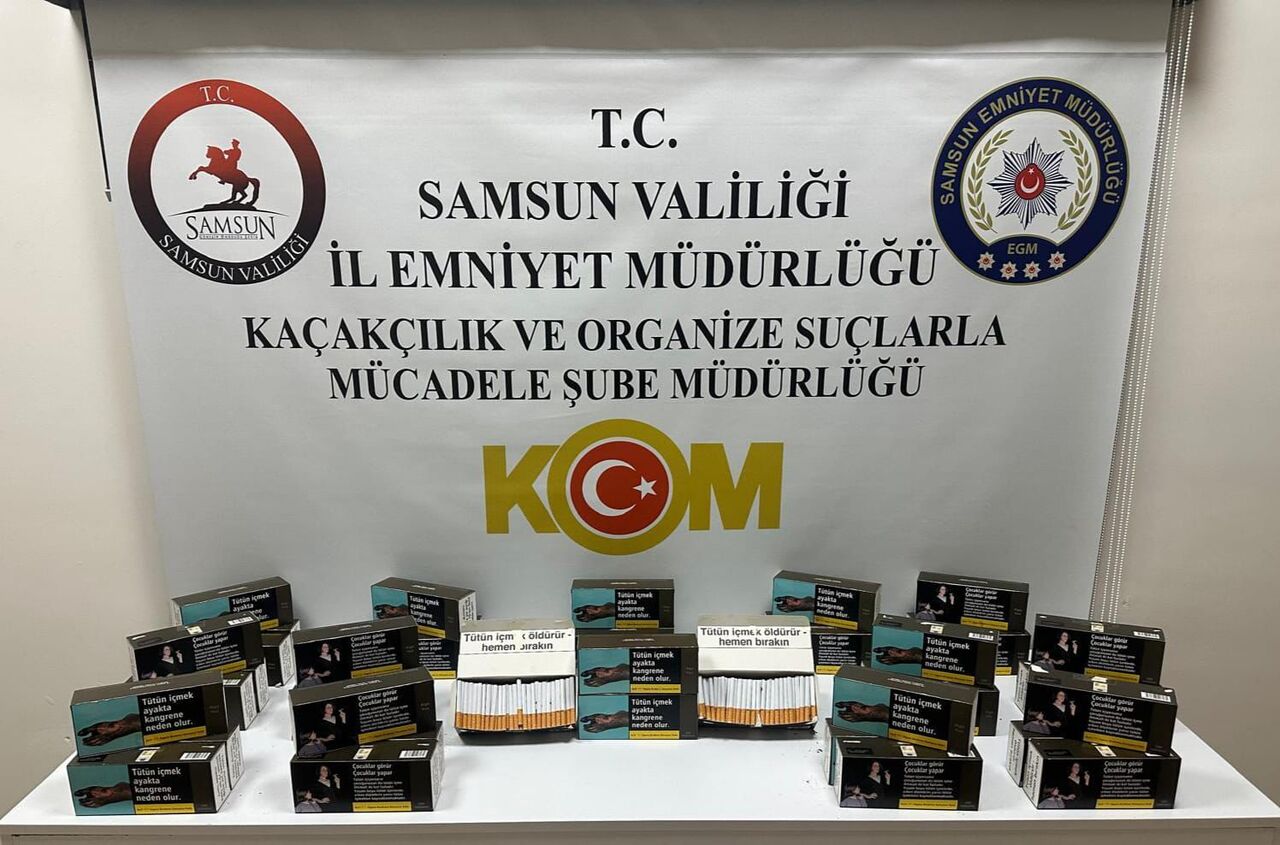 Samsun polisinden kaçak tütün operasyonu!