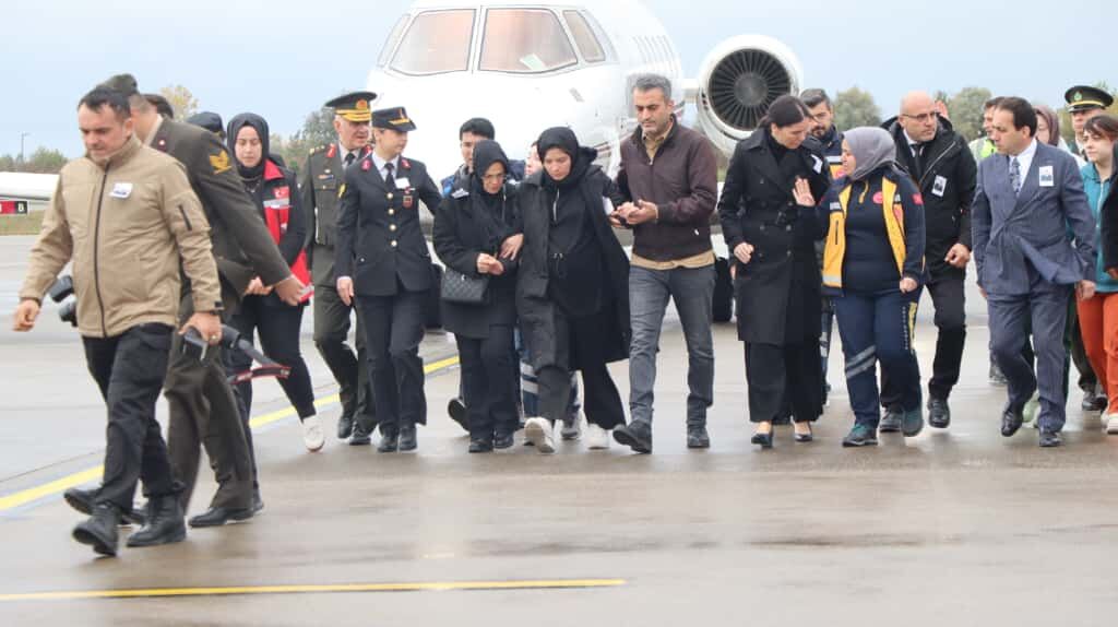 Şehit Emre Altıok'un naaşı memleketi Samsun'da
