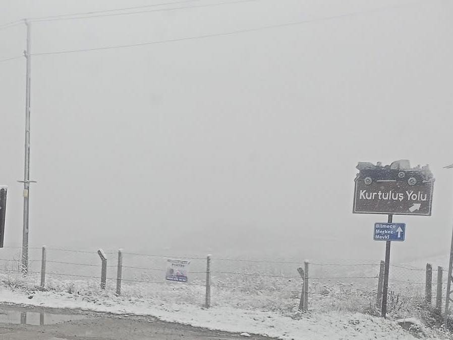 Samsun'un ilçelerinden özlenen kar manzaraları 