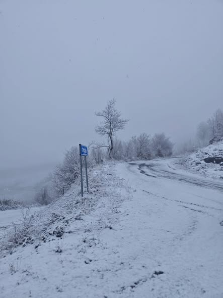 Samsun'un ilçelerinden özlenen kar manzaraları 