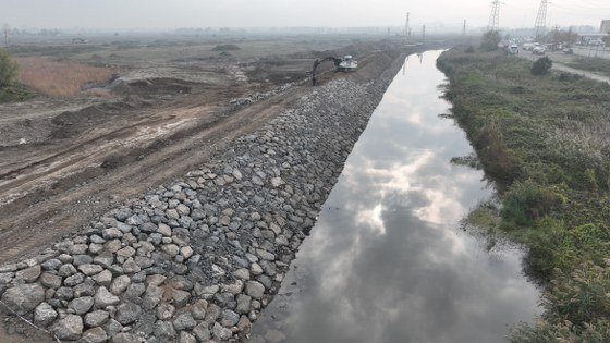 Samsun'da DSİ Yeni OSB'de çalışmaları sürdürüyor