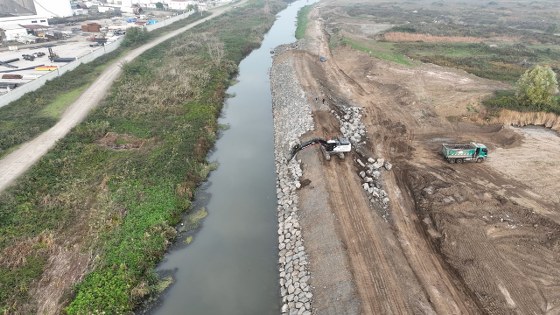 Samsun'da DSİ Yeni OSB'de çalışmaları sürdürüyor