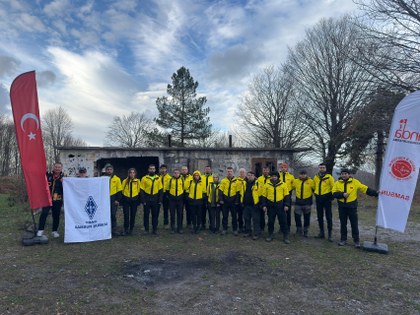 Samsun'da engebeli arazide iz sürdüler 