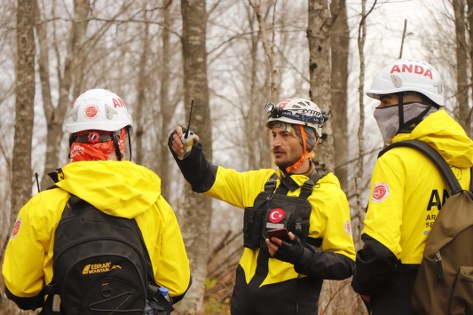 Samsun'da engebeli arazide iz sürdüler 