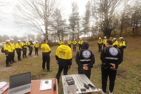 Samsun'da engebeli arazide iz sürdüler 