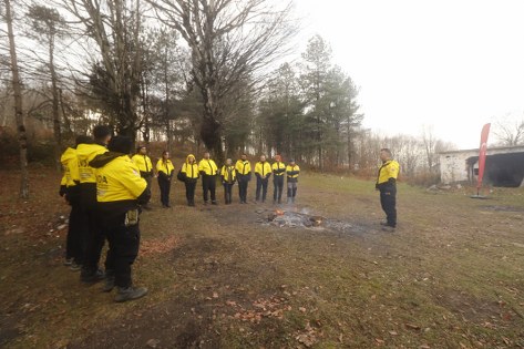 Samsun'da engebeli arazide iz sürdüler 